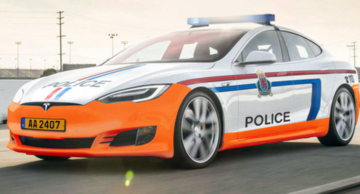 Tesla Model S стала полицейским автомобилем