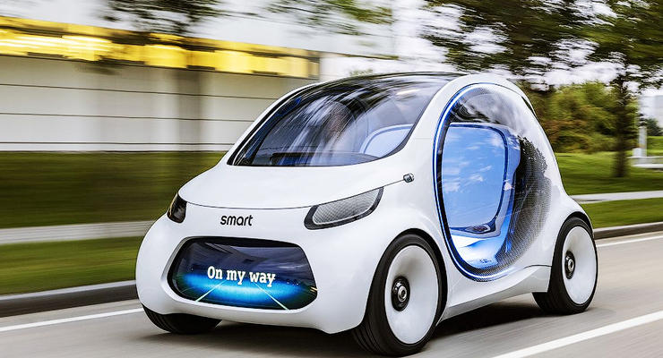 Smart придумал машину будущего без руля и педалей