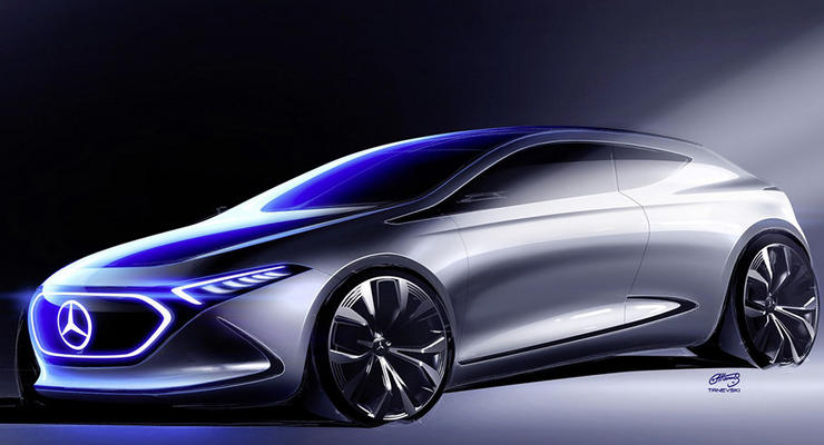 Как будет выглядеть будущий электрокар Mercedes