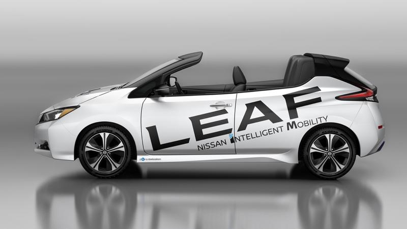 Nissan Leaf стал кабриолетом / Nissan
