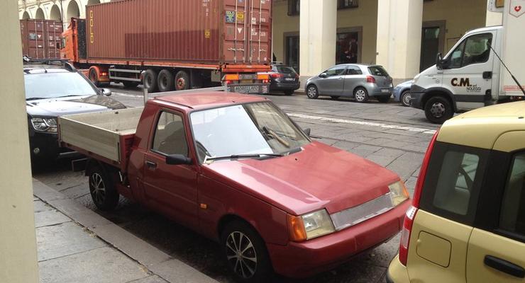 "Таврия"-самосвал: В Италии засняли странное украинское авто
