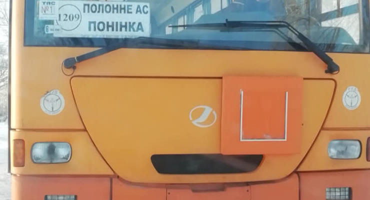 В Хмельницкой области возили пассажиров на маршрутке-"евробляхе"