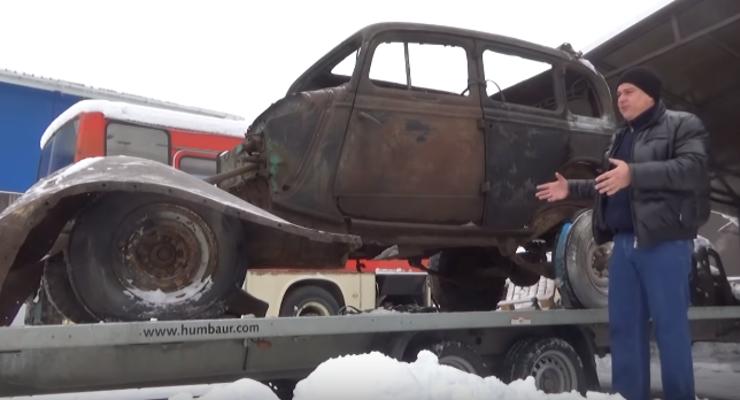 Под Киевом нашли редчайший автомобиль времен Второй мировой войны