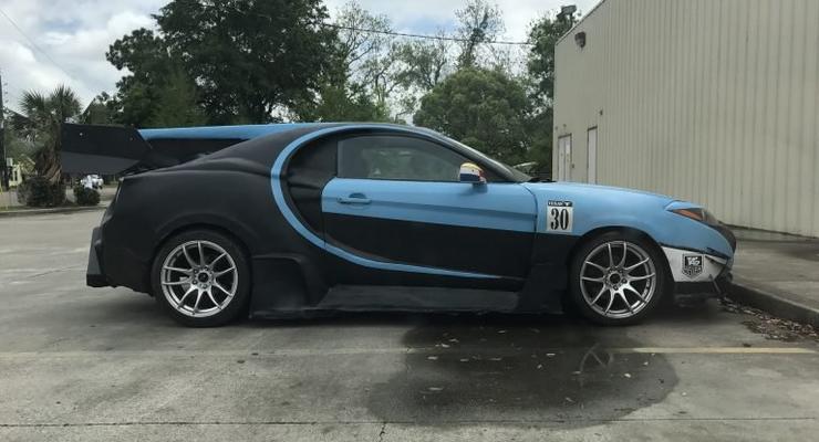 Удачно, или нет?: Тюнинг-мастер превратил свой Hyundai в гиперкар Bugatti Chiron