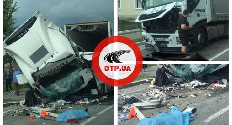 В жутком ДТП на трассе Киев-Чоп погиб водитель фуры
