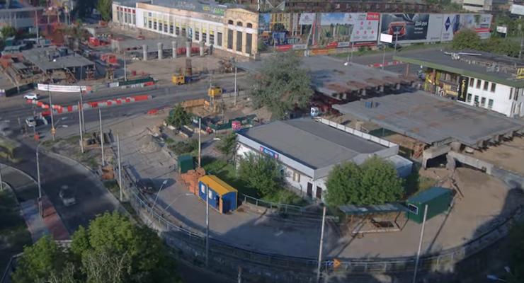 Монтаж пролета нового Шулявского моста показали на красивом ускоренном видео