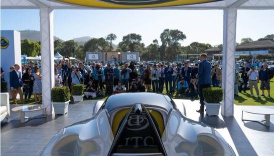 2000-сильный электро-гиперкар Lotus Evija дебютировал на выставке в Монтерее