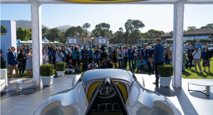 2000-сильный электро-гиперкар Lotus Evija дебютировал на выставке в Монтерее
