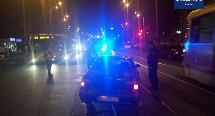 Не обошлось без ДТП: В Киеве полицейские гнались за агрессивным пьяным водителем