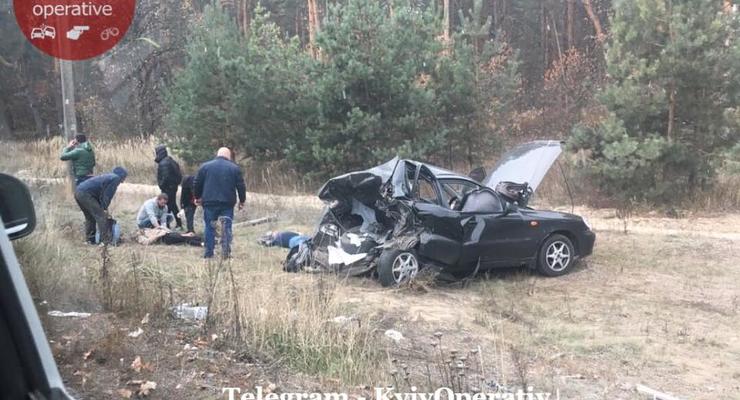 Смертельное ДТП в Киеве: Hyundai на скорости протаранил Daewoo Lanos