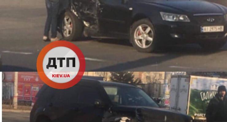 В Киеве на Троещине столкнулись два авто