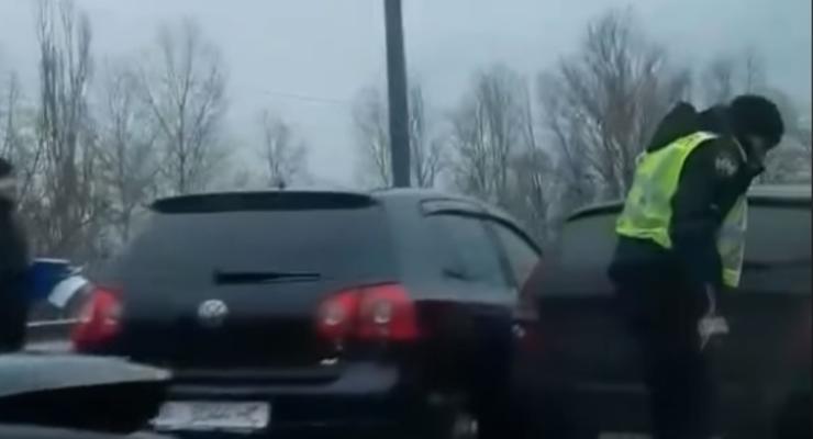 Масштабное ДТП в Киеве: На Богатырской столкнулось сразу 5 авто