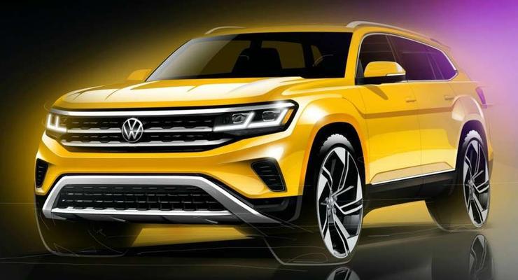 Появились первые фотографии новенькой версии Volkswagen Atlas 2020