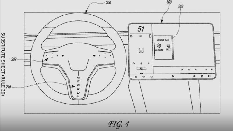Новый взгляд на руль: Компания Tesla запатентовала интересную разработку / скриншот
