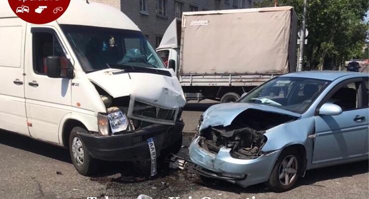 Происшествия на дорогах Киева: Сводка за 25 июня