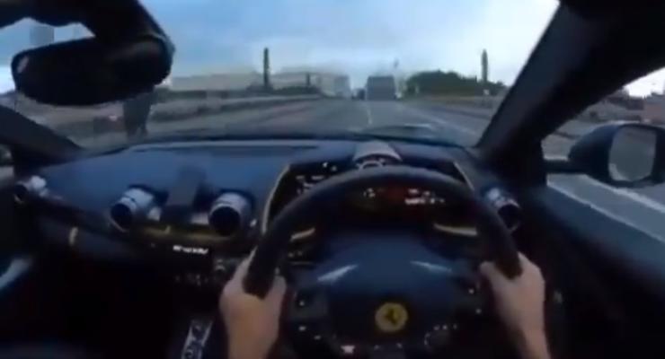 ДТП на Ferrari от первого лица: видео, от которого замирает сердце