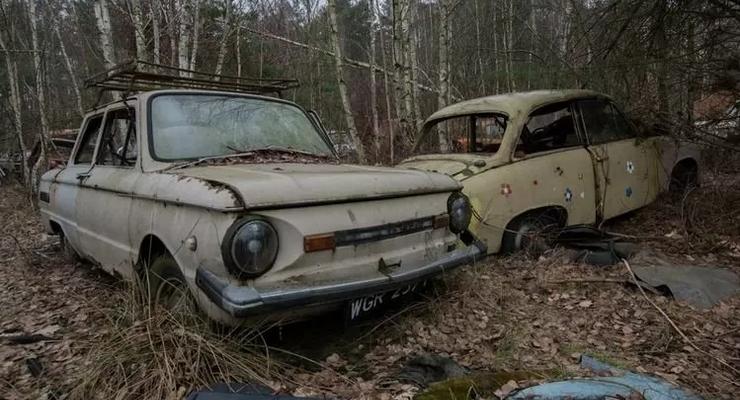 Под Варшавой нашли уникальную свалку старых советских авто: фото