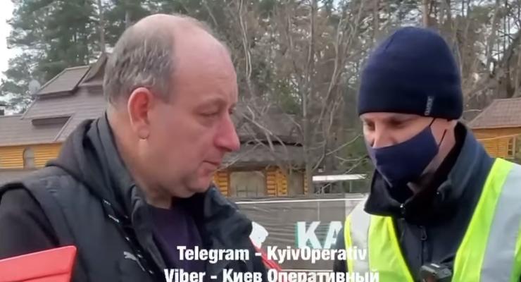 Под Киевом задержали пьяного водителя, который устроил 3 ДТП: видео