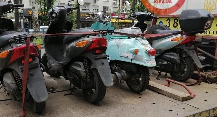 В полиции устроили облаву на нелегальные мопеды и скутеры: видео