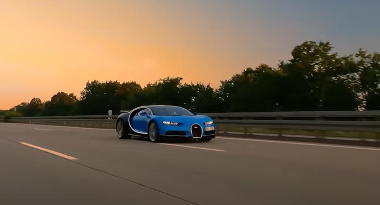 В Германии Bugatti Chiron разогнали до 400 км/ч на автобане: видео