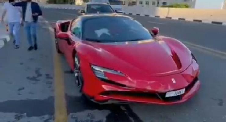 Украинец разбил Ferrari за 1 млн долларов в Дубае: фото