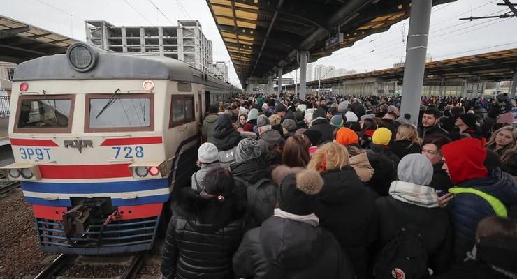 Эвакуационные поезда из Киева на 7.3.2022 - список
