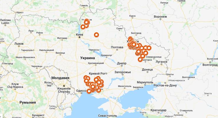 В Украине заработала карта опасных и заминированных территорий