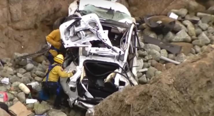 Tesla спасла пассажиров и водителя от падения с 75-метровой скалы