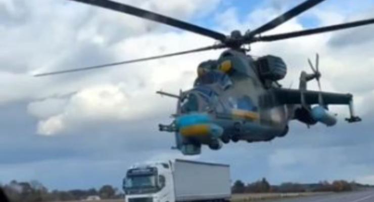 Украинские пилоты вертолета Ми-24 показали новый уровень мастерства