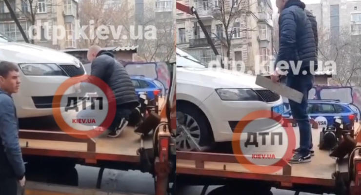 Водитель из Киева придумал, как избежать эвакуации за нарушение ПДД