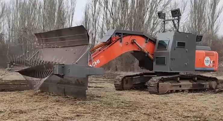 В Украине разработали минный тральщик на базе обычного экскаватора