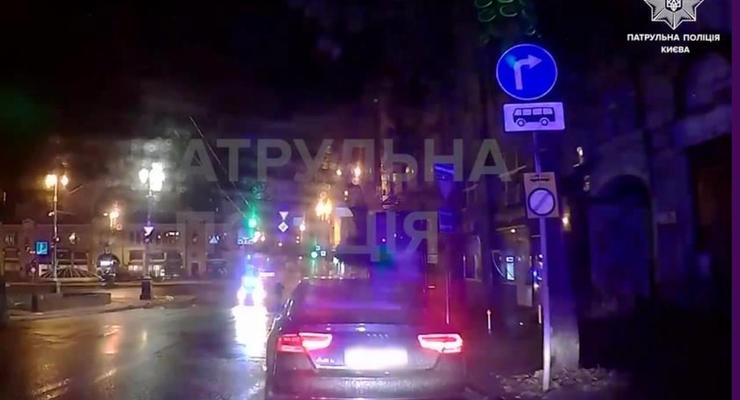 Как полиция доганяла пьяницу на Audi во время комендантского часа