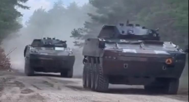 Первые польские БМП Rosomak заметили на фронте в Украине - видео