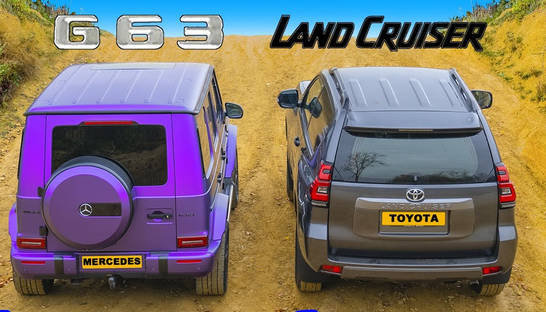 Mercedes AMG G63 против Land Cruiser Prado - кто лучше на бездорожье